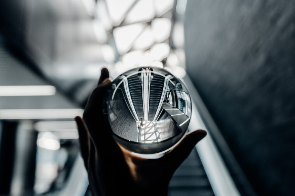 clear glass ball